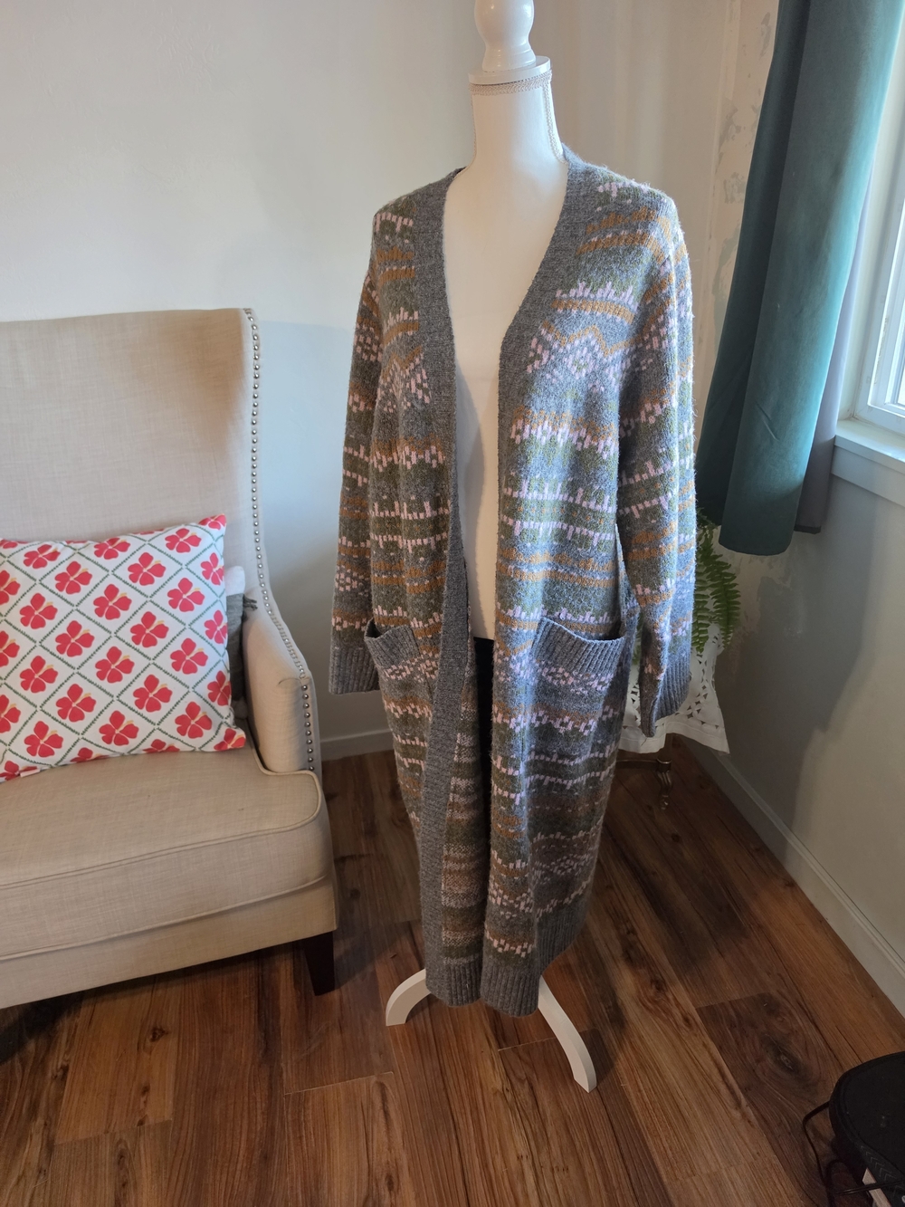 Torrid Fair Isle Vegan Cashmere Duster